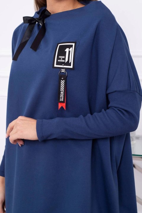Bluza oversize z asymetrycznymi bokami jeansowa Bluza oversize z asymetrycznymi bokami jeansowa