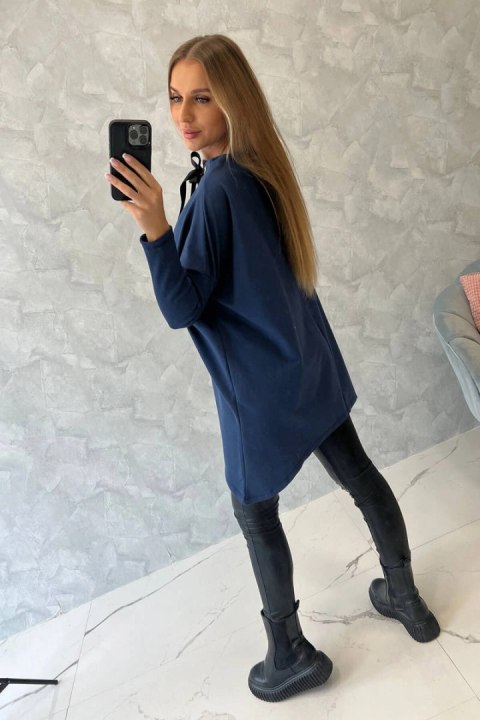 Bluza oversize z asymetrycznymi bokami jeansowa Bluza oversize z asymetrycznymi bokami jeansowa