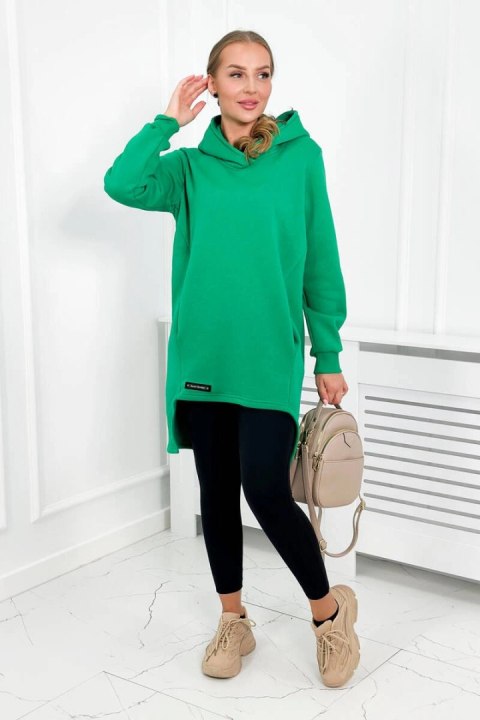 Bluza ocieplana z dłuższym tyłem jasno zielona Bluza ocieplana z dłuższym tyłem jasno zielona