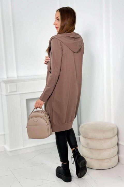 Bluza sukienkowa z kapturem cappuccino Bluza sukienkowa z kapturem cappuccino