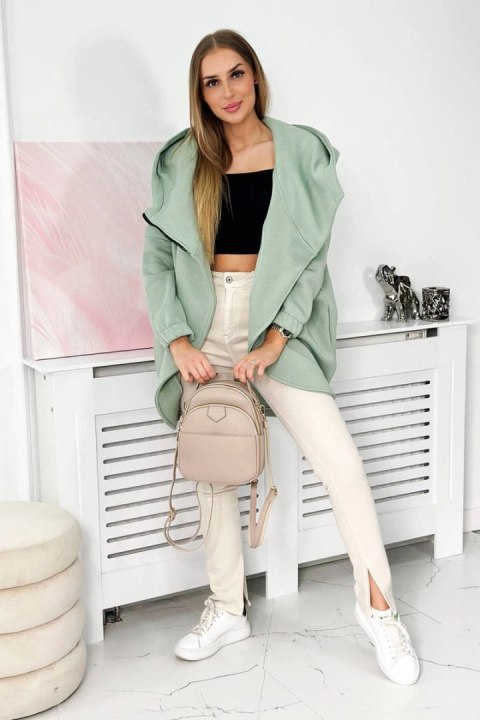 Bluza z krótkim suwakiem ciemno miętowa Bluza z krótkim suwakiem ciemno miętowa