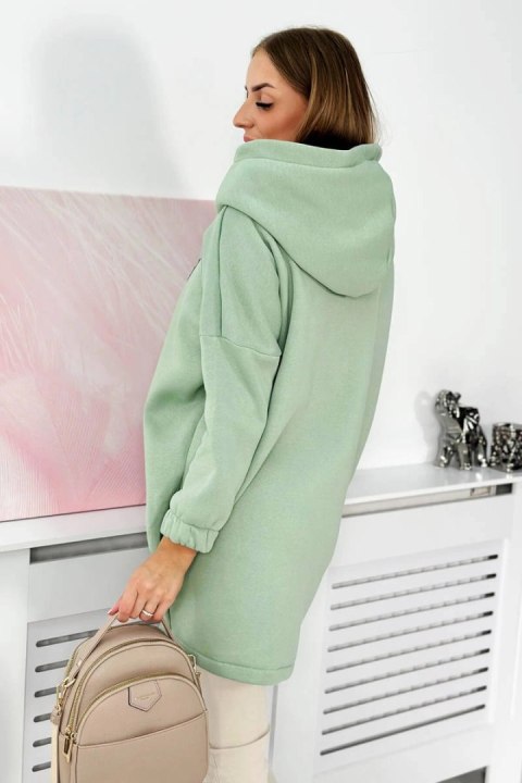 Bluza z krótkim suwakiem ciemno miętowa Bluza z krótkim suwakiem ciemno miętowa
