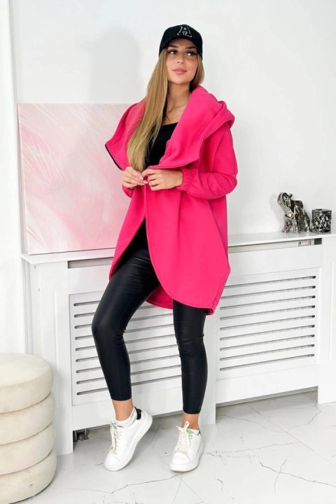 Bluza z krótkim suwakiem fuksja Bluza z krótkim suwakiem fuksja