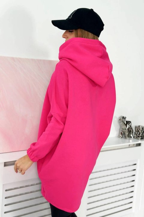 Bluza z krótkim suwakiem fuksja Bluza z krótkim suwakiem fuksja