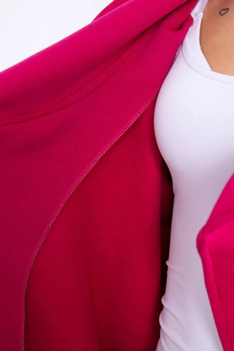 Bluza z krótkim suwakiem fuksja Bluza z krótkim suwakiem fuksja