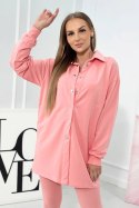 Komplet 3-częściowy bluza, top i legginsy morelowy