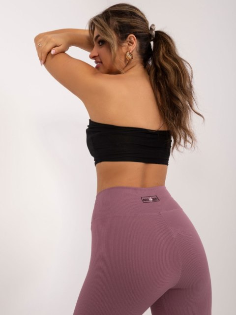 sportowe legginsy basic w prążek kolory sportowe legginsy basic w prążek kolory