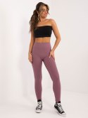 sportowe legginsy basic w prążek kolory