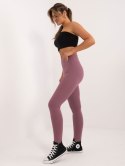 sportowe legginsy basic w prążek kolory