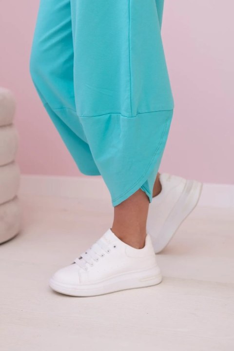 Komplet bawełniany bluza + spodnie miętowy Komplet bawełniany bluza + spodnie miętowy