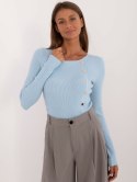 Sweter dopasowany z guziczkami klasyczny
