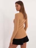 Sweter dopasowany z guziczkami klasyczny