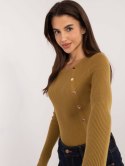 Sweter dopasowany z guziczkami klasyczny