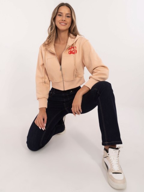 Rozpinana bluza z ociepleniem w wisienki Rozpinana bluza z ociepleniem w wisienki