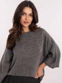 damski sweter oversize z dziurami