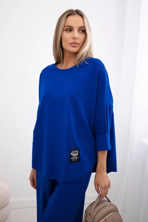 Komplet Punto Milano Winter bluza + spodnie chabrowy