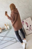 Bluza ocieplana z suwakiem mocca