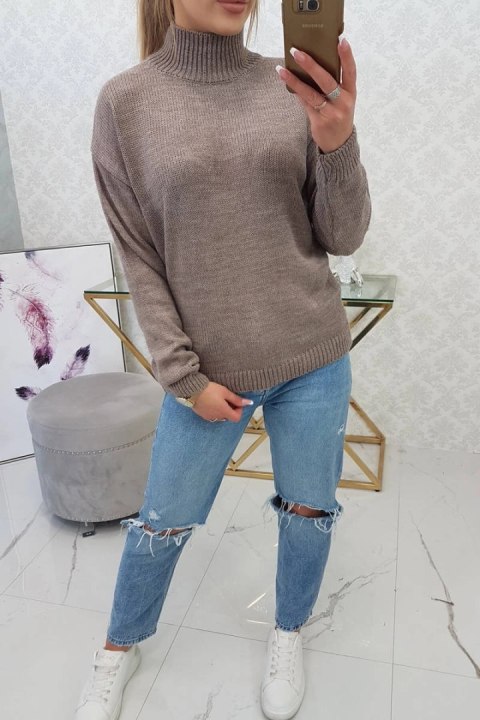 Sweter z półgolfem cappuccino Sweter z półgolfem cappuccino