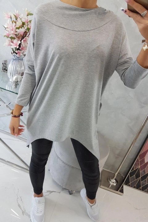 Bluza z nadrukiem roweru szara Bluza z nadrukiem roweru szara