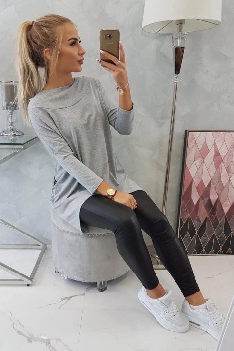 Bluza z nadrukiem roweru szara Bluza z nadrukiem roweru szara
