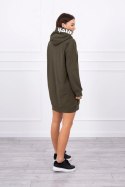 Sukienka z kapturem Oversize khaki