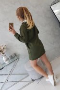 Sukienka z kapturem Oversize khaki