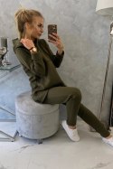 Komplet ze spodniami Baggy khaki