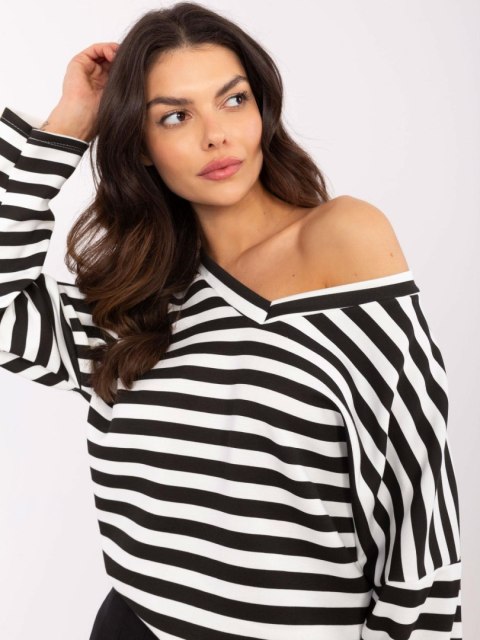 Damska bluza oversize z dekoltem V