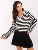 Damska bluza oversize z dekoltem V