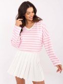 Damska bluza oversize z dekoltem V