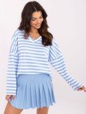 Damska bluza oversize z dekoltem V