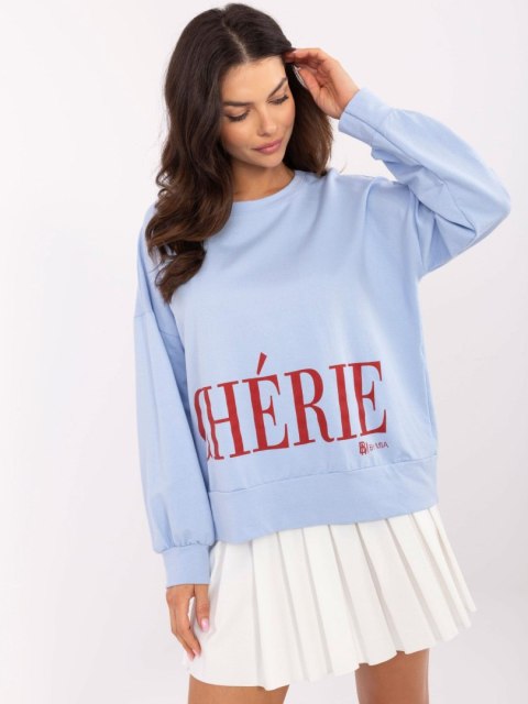 Bluza bez kaptura z nadrukiem CHERIE Bluza bez kaptura z nadrukiem CHERIE