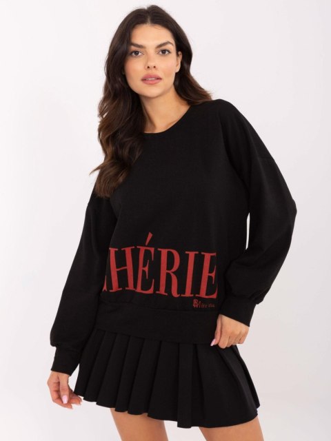 Bluza bez kaptura z nadrukiem CHERIE Bluza bez kaptura z nadrukiem CHERIE