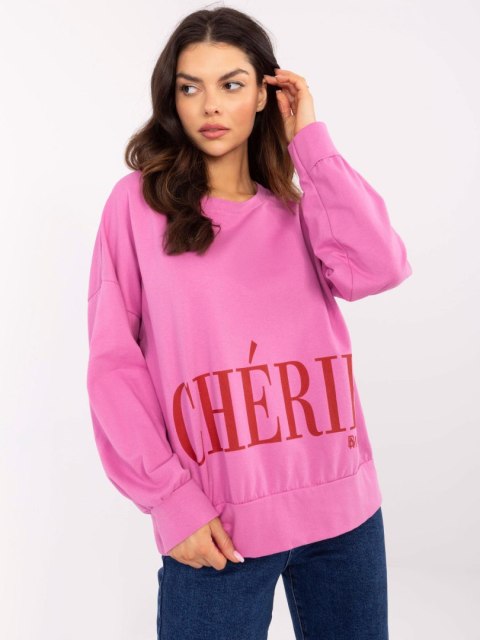 Bluza bez kaptura z nadrukiem CHERIE Bluza bez kaptura z nadrukiem CHERIE