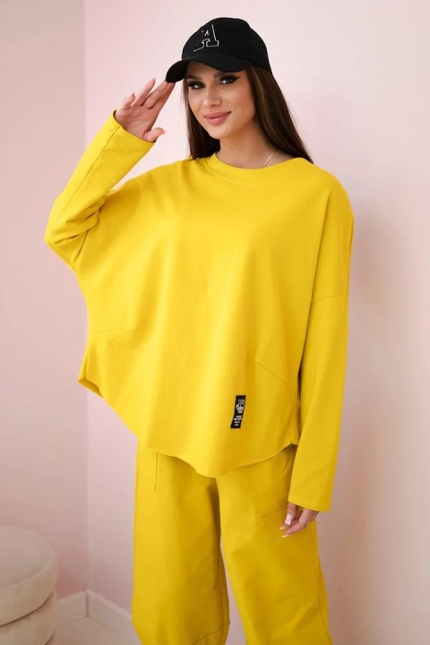 Komplet bawełniany bluza + spodnie kiwi Komplet bawełniany bluza + spodnie kiwi