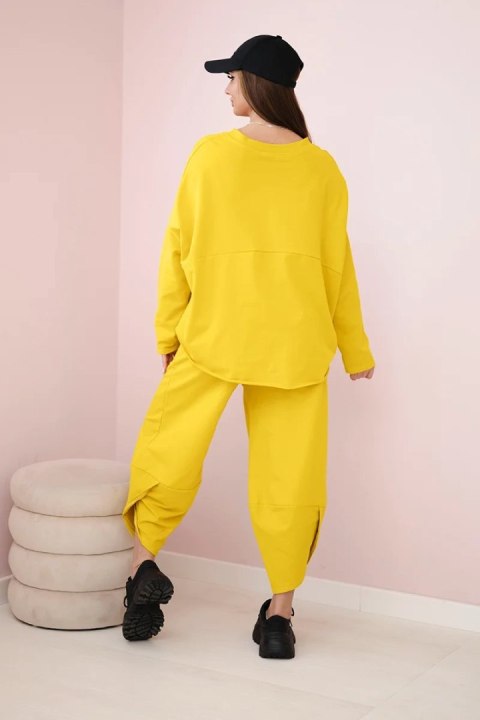 Komplet bawełniany bluza + spodnie kiwi Komplet bawełniany bluza + spodnie kiwi