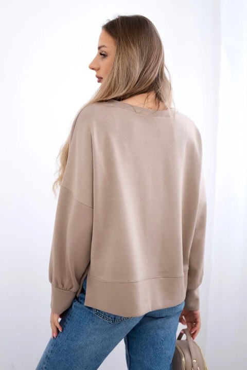 Bluza z nadrukiem masełko fango Bluza z nadrukiem masełko fango