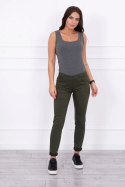 Spodnie kolorowy jeans khaki