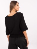 Sweter oversize z nadrukiem misia