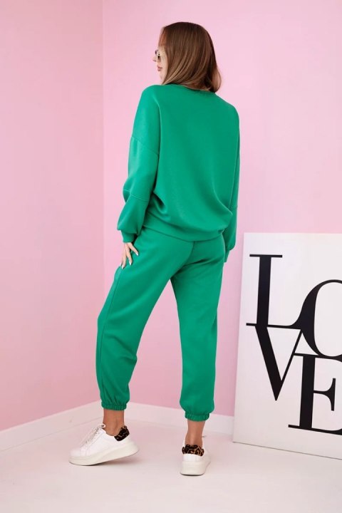 Komplet bluza + spodnie masełko zielony Komplet bluza + spodnie masełko zielony