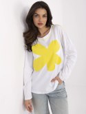 Damska bluzka oversize z kwiatem