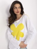 Damska bluzka oversize z kwiatem