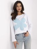 Damska bluzka oversize z kwiatem