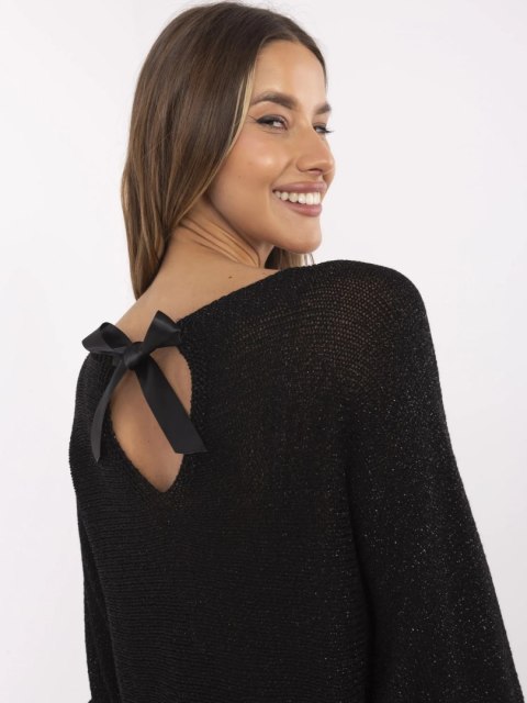 Damski sweter oversize z metaliczną nicią Damski sweter oversize z metaliczną nicią