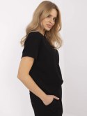 Bluzka basic z dodatkiem wiskozy