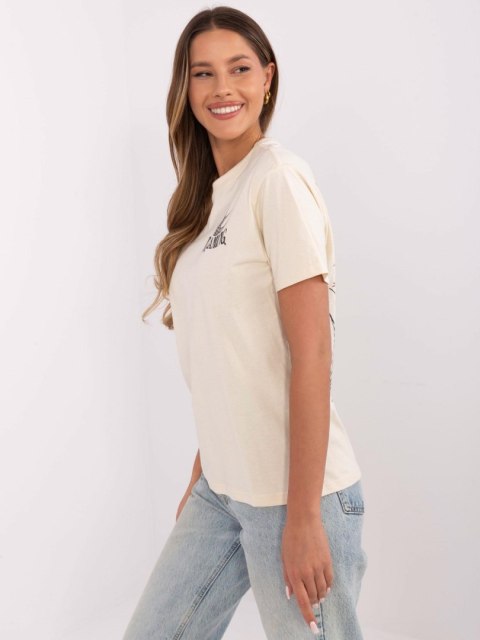 Damski t-shirt z bawełny SUBLEVEL Damski t-shirt z bawełny SUBLEVEL