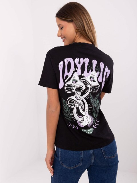 Damski t-shirt z bawełny SUBLEVEL Damski t-shirt z bawełny SUBLEVEL