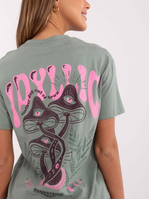 Damski t-shirt z bawełny SUBLEVEL Damski t-shirt z bawełny SUBLEVEL