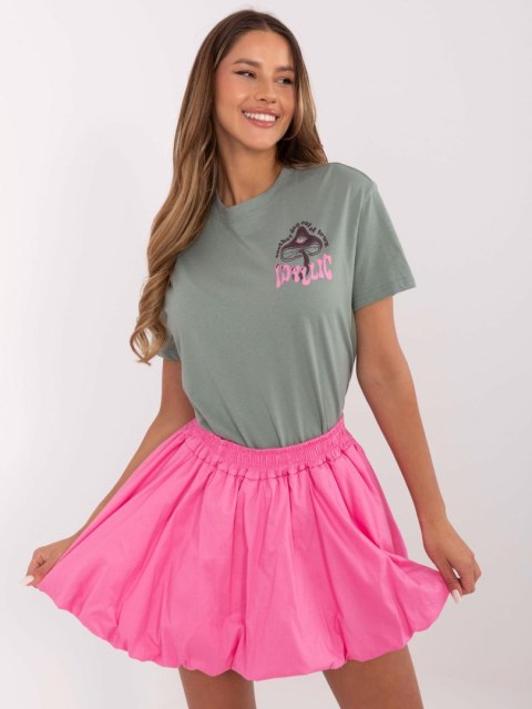 Damski t-shirt z bawełny SUBLEVEL Damski t-shirt z bawełny SUBLEVEL