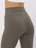 sportowe legginsy basic w prążek kolory